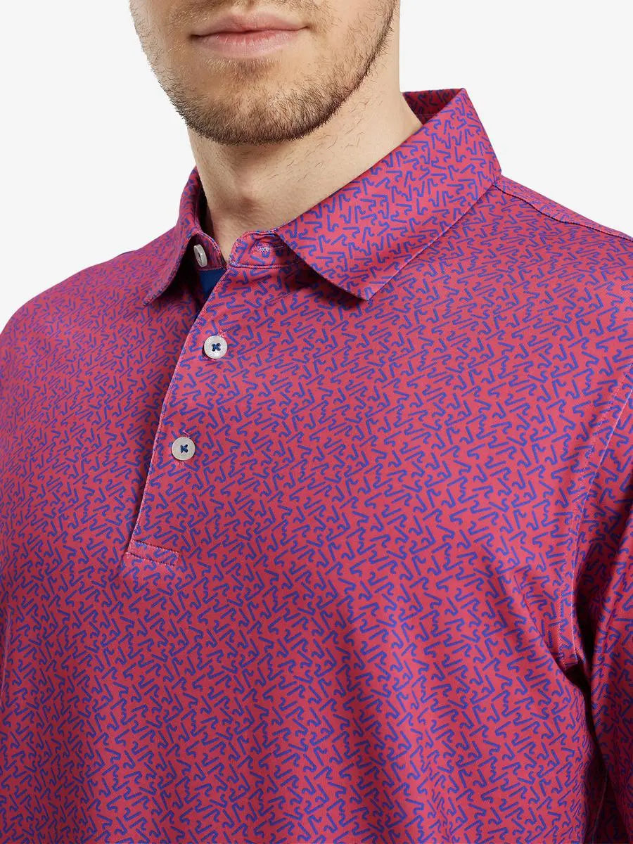 Performance Jersey Print Polo