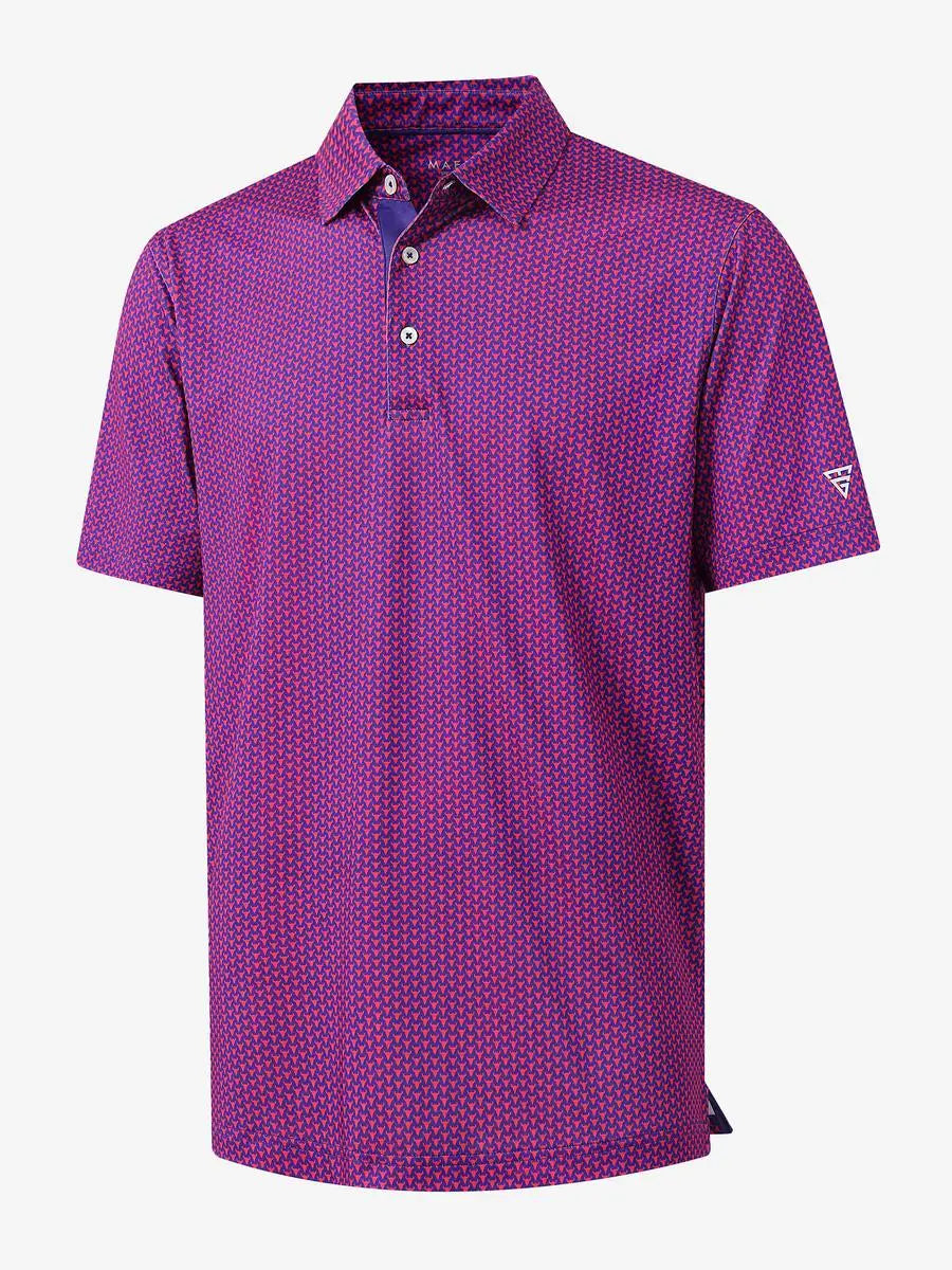 Performance Jersey Print Polo