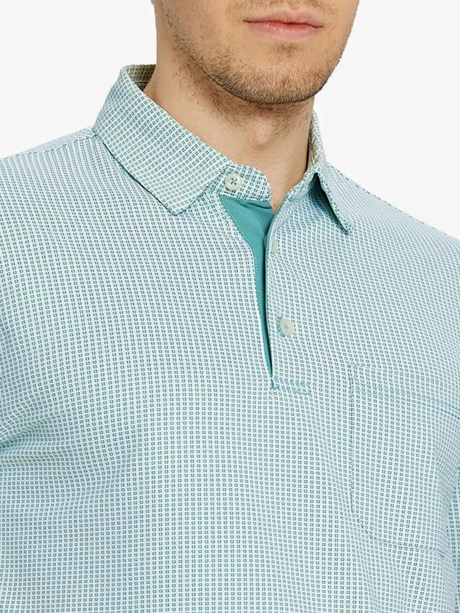 Elegant Performance Jacquard Polo