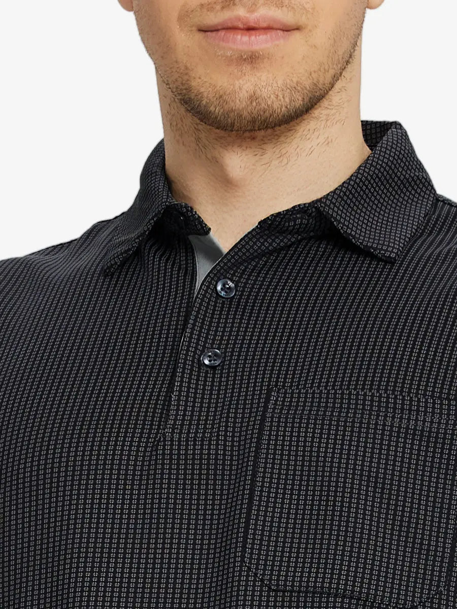 Elegant Performance Jacquard Polo