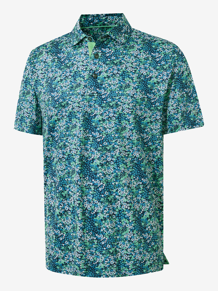 Performance Quick Dry Print Golf Polos