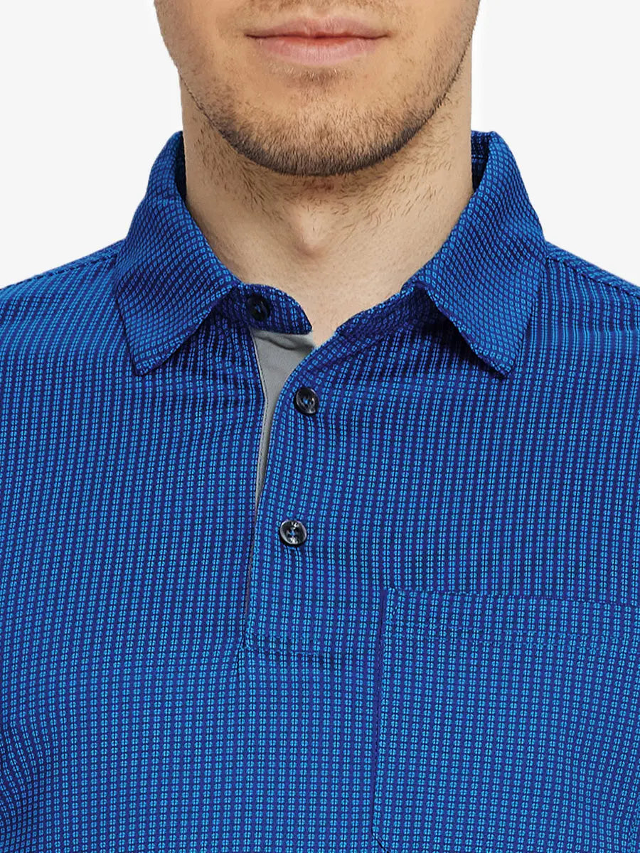 Elegant Performance Jacquard Polo