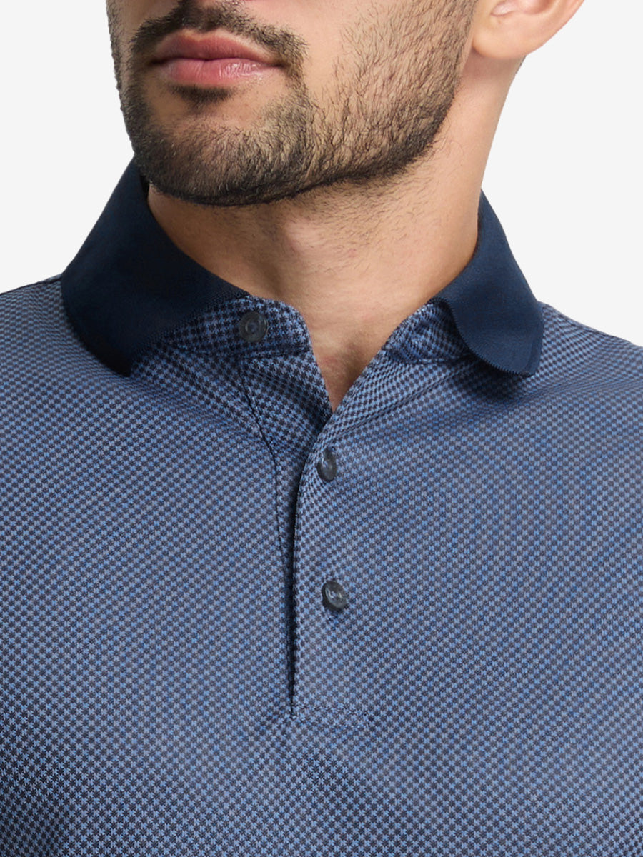 Quick Dry Jacquard Ribbed Collar Golf Shirts