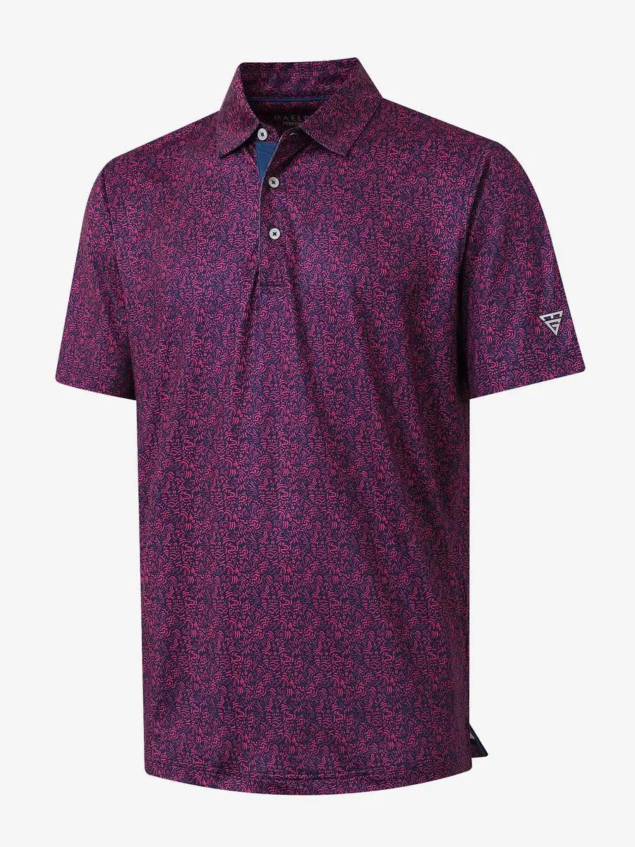 Performance Jersey Print Polo