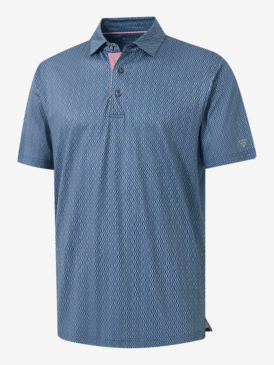 Performance Quick Dry Print Golf Polos