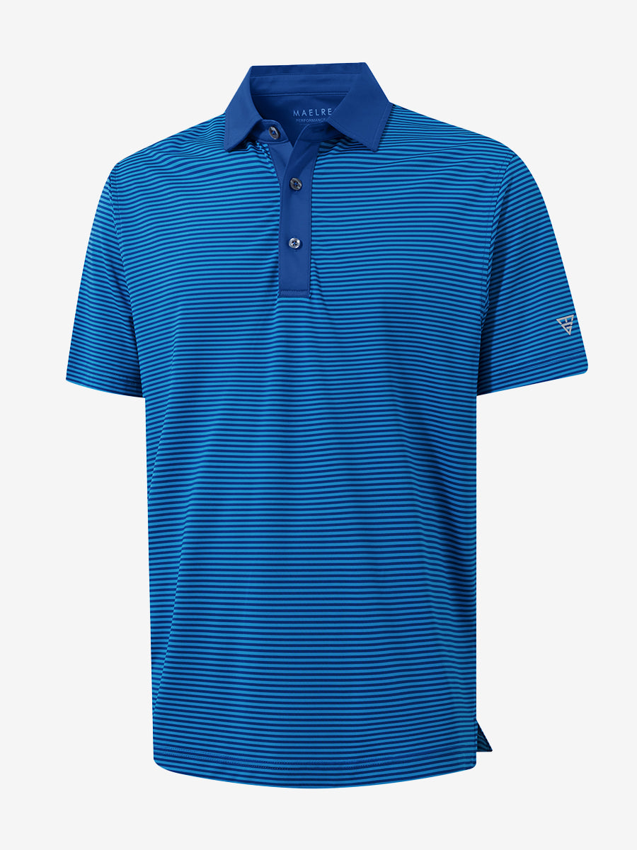Upgraded Two-tone Striped Quick Dry Polo Shirt