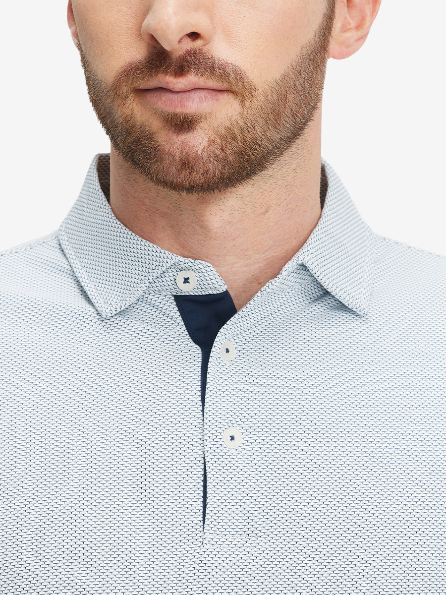 Feather Weight Jacquard Polo Shirts