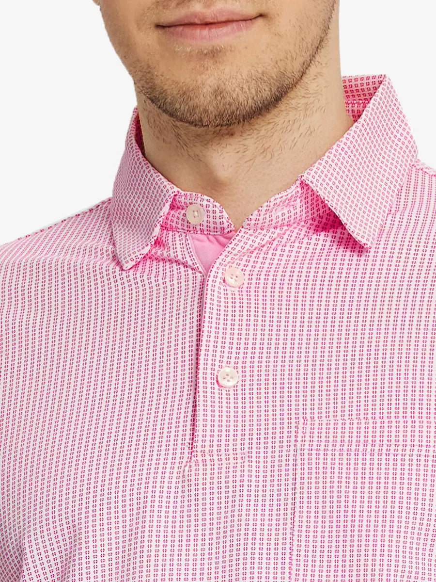 Elegant Performance Jacquard Polo