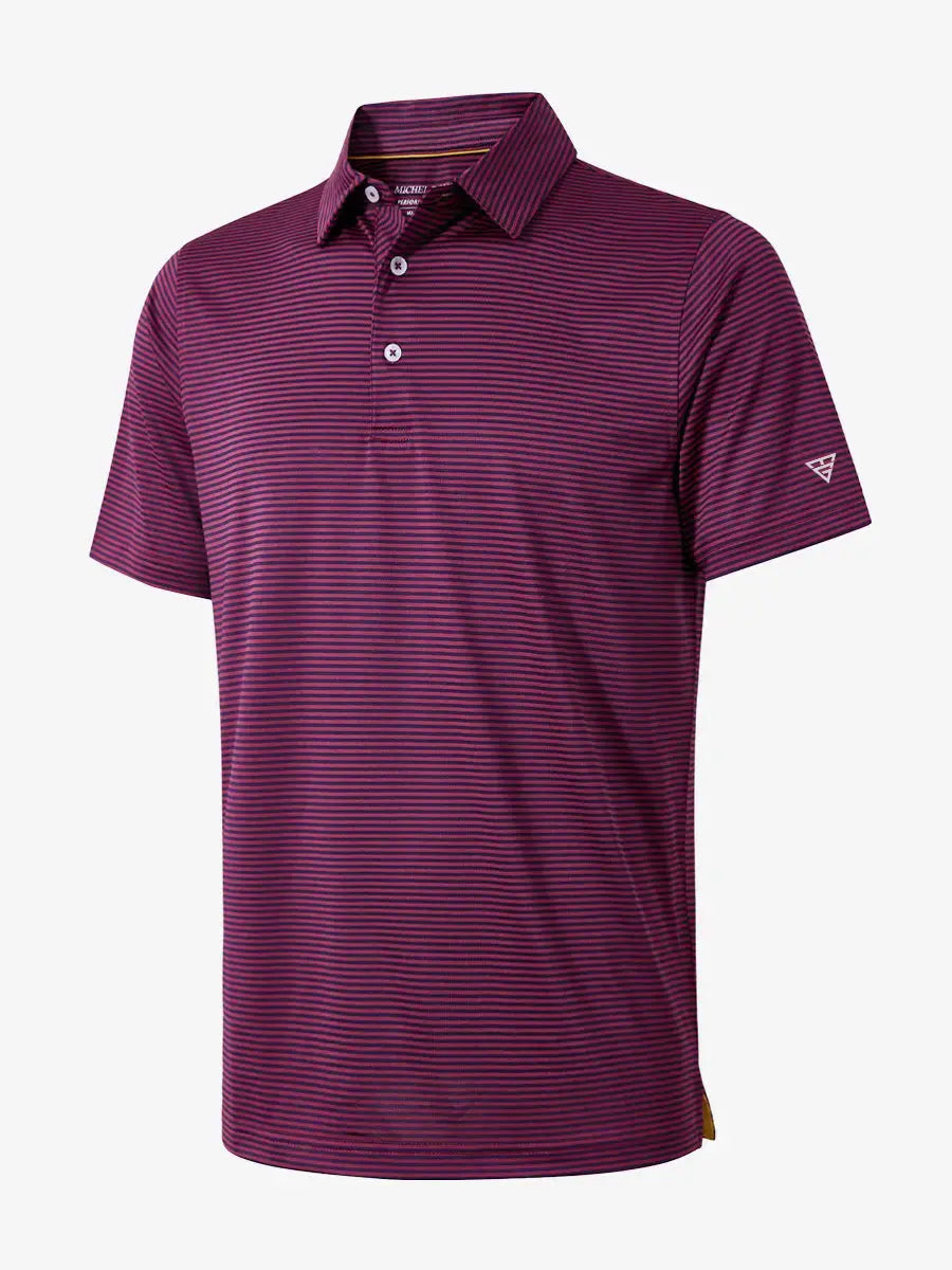 Cooling Stripe Golf Shirts