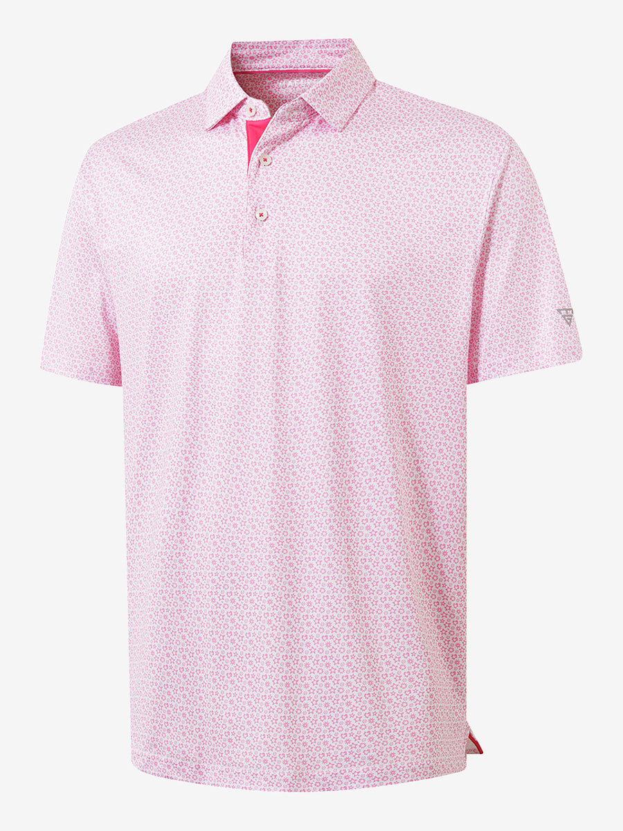 Performance Quick Dry Print Golf Polos