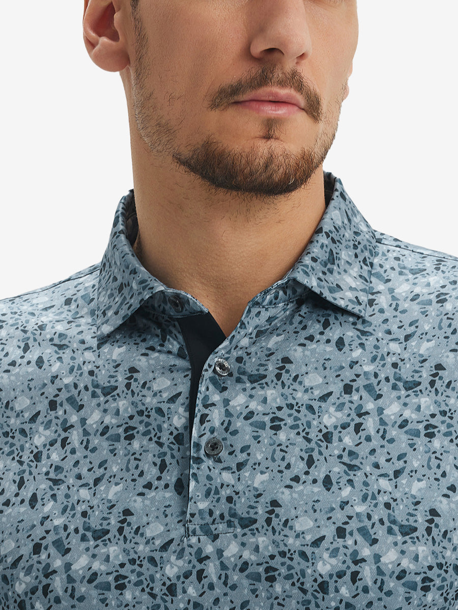 Performance Quick Dry Print Golf Polos
