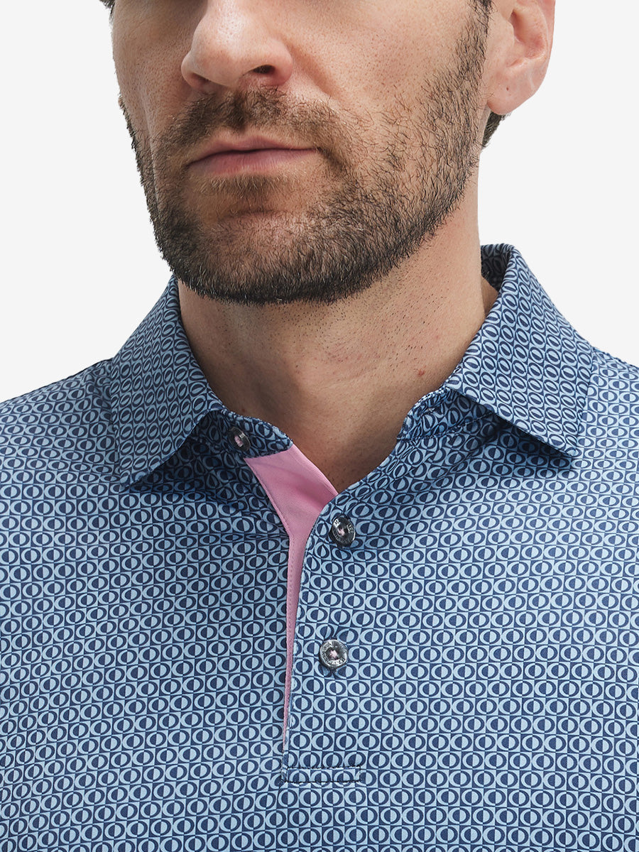 Performance Quick Dry Print Golf Polos