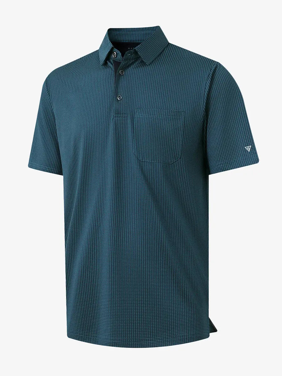 Elegant Performance Jacquard Polo