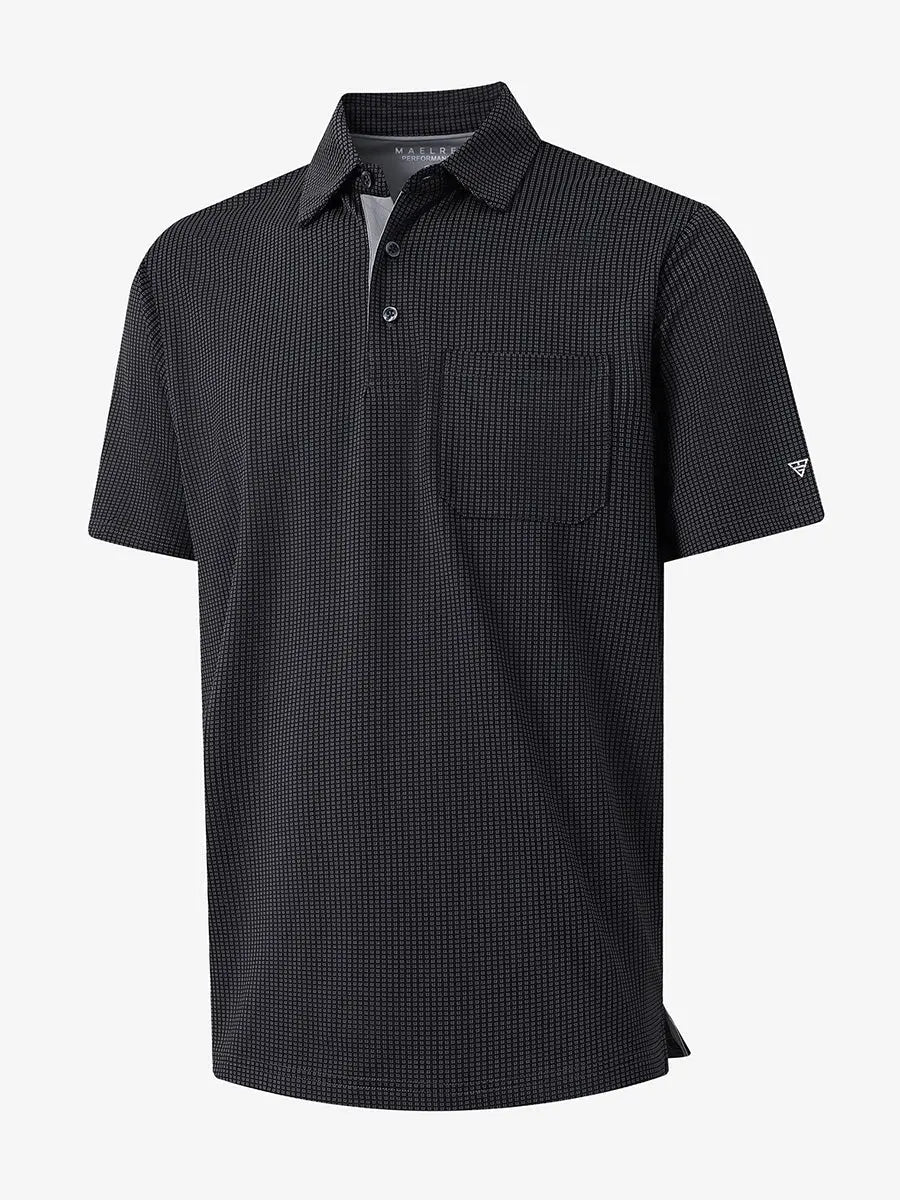 Elegant Performance Jacquard Polo