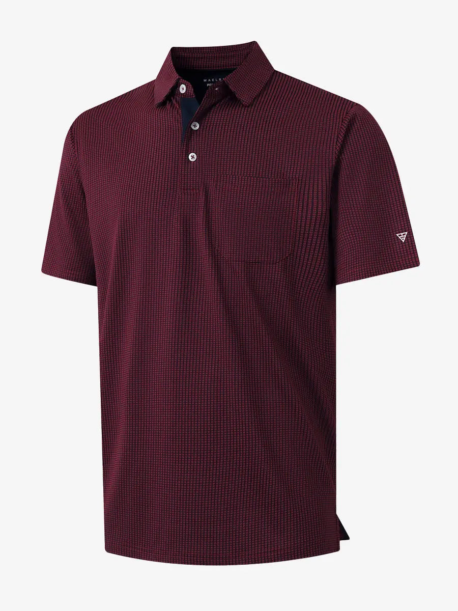 Elegant Performance Jacquard Polo
