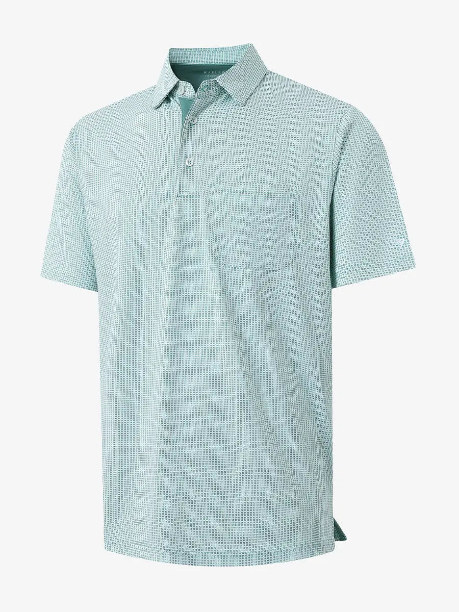 Elegant Performance Jacquard Polo