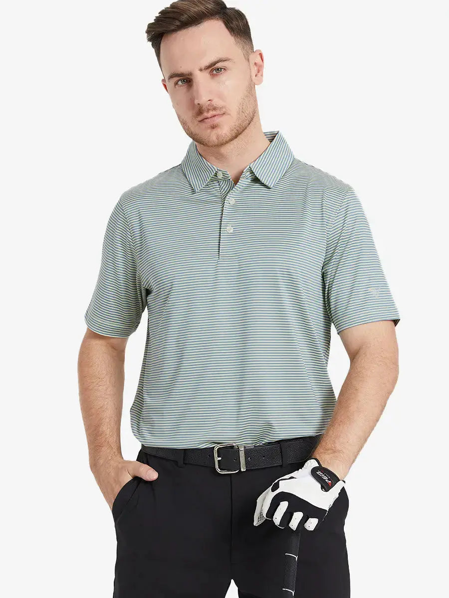 Cooling Stripe Golf Shirts