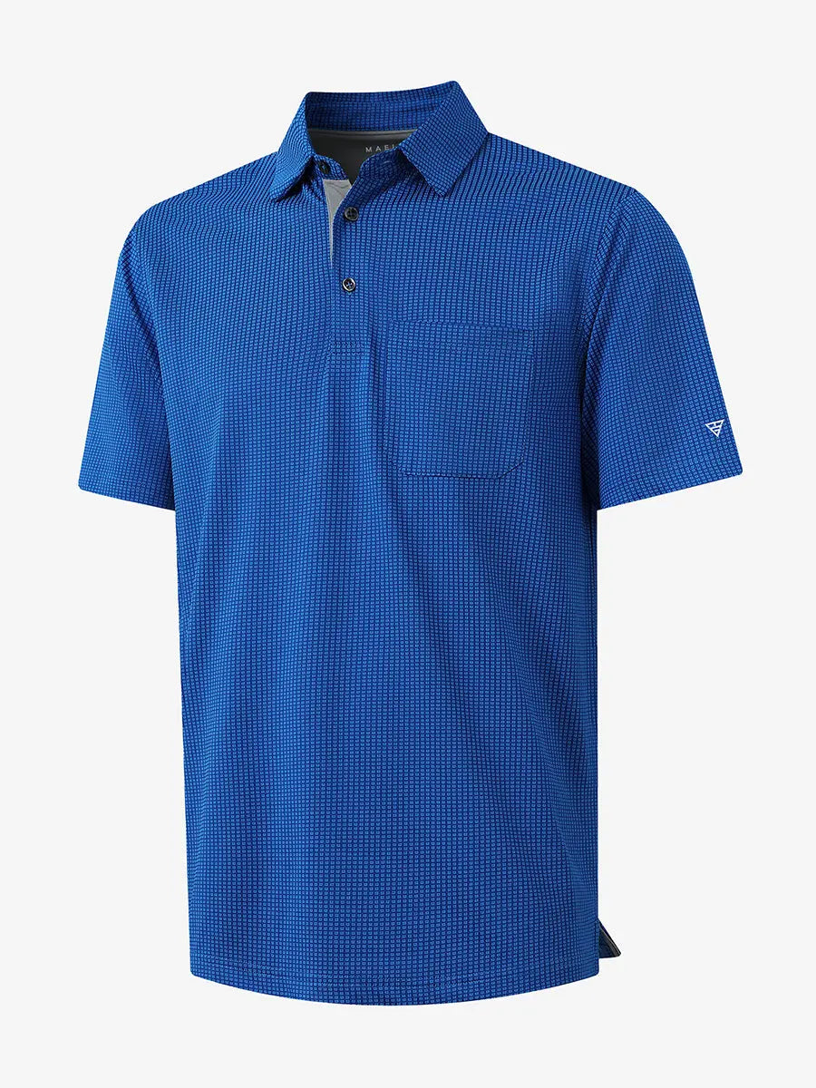 Elegant Performance Jacquard Polo