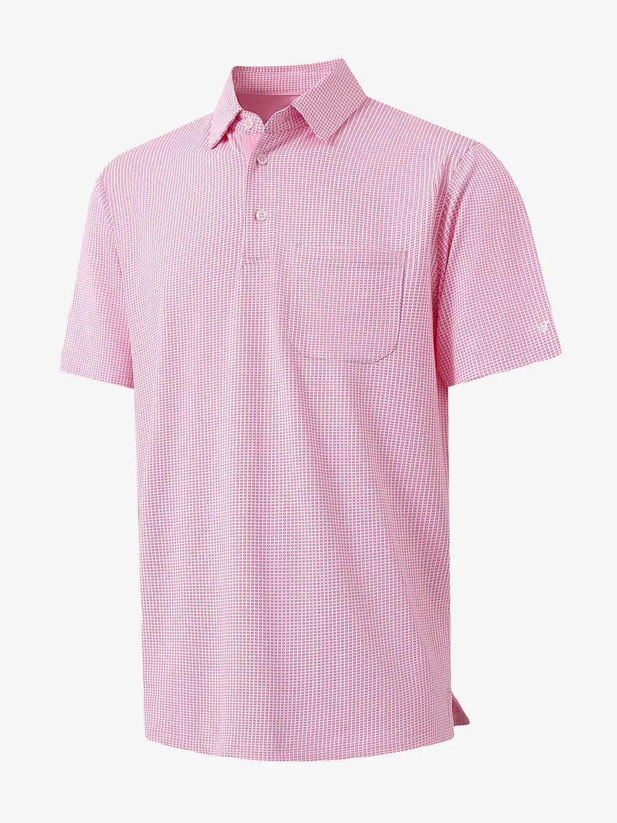 Elegant Performance Jacquard Polo