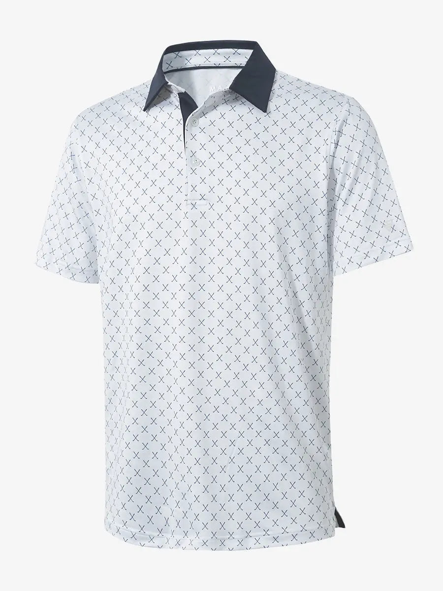 Performance Quick Dry Print Golf Polos
