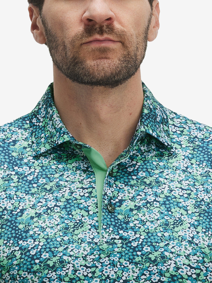 Performance Quick Dry Print Golf Polos