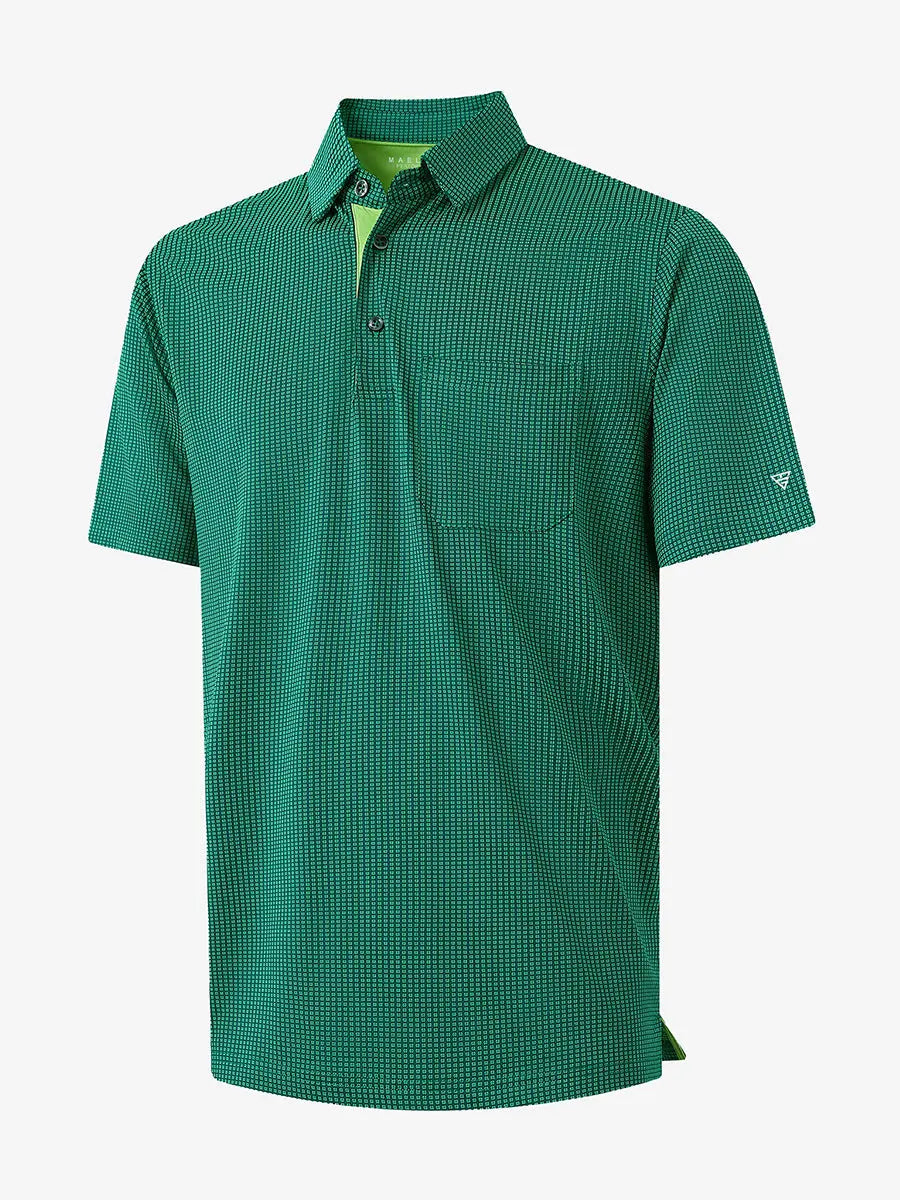 Elegant Performance Jacquard Polo