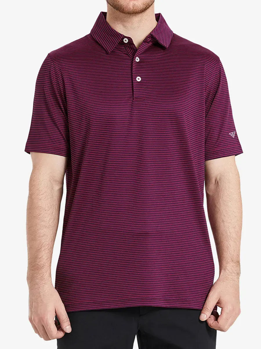 Cooling Stripe Golf Shirts