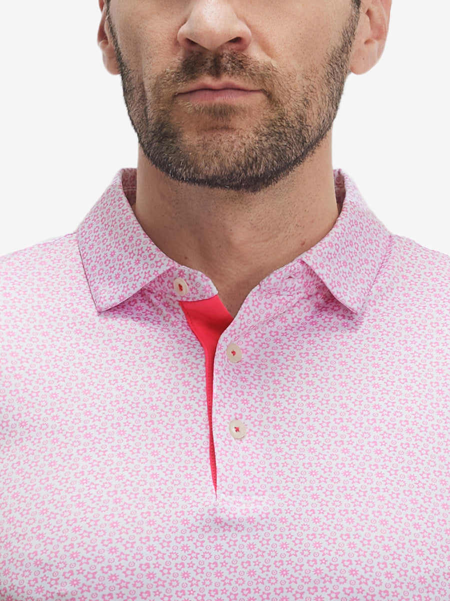 Performance Quick Dry Print Golf Polos