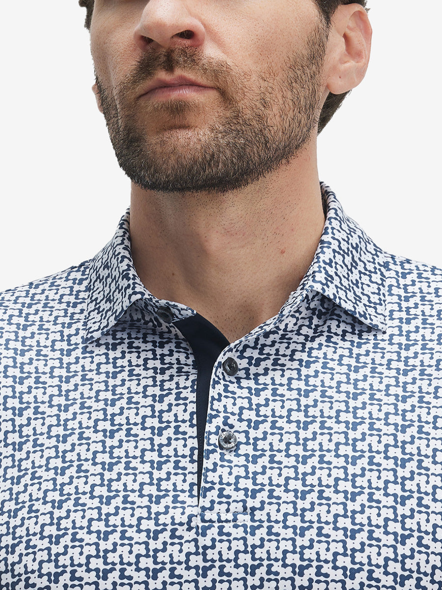 Performance Quick Dry Print Golf Polos