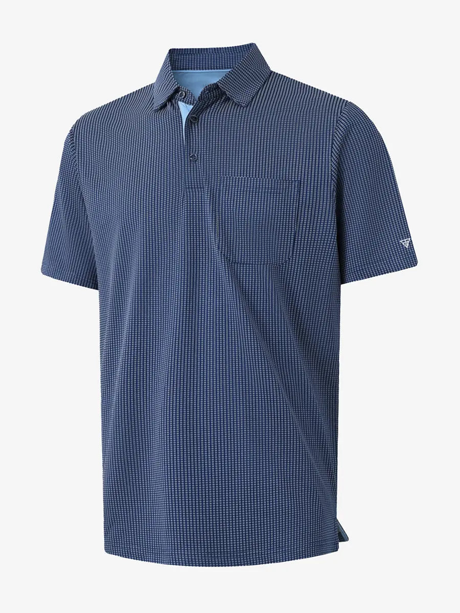 Elegant Performance Jacquard Polo