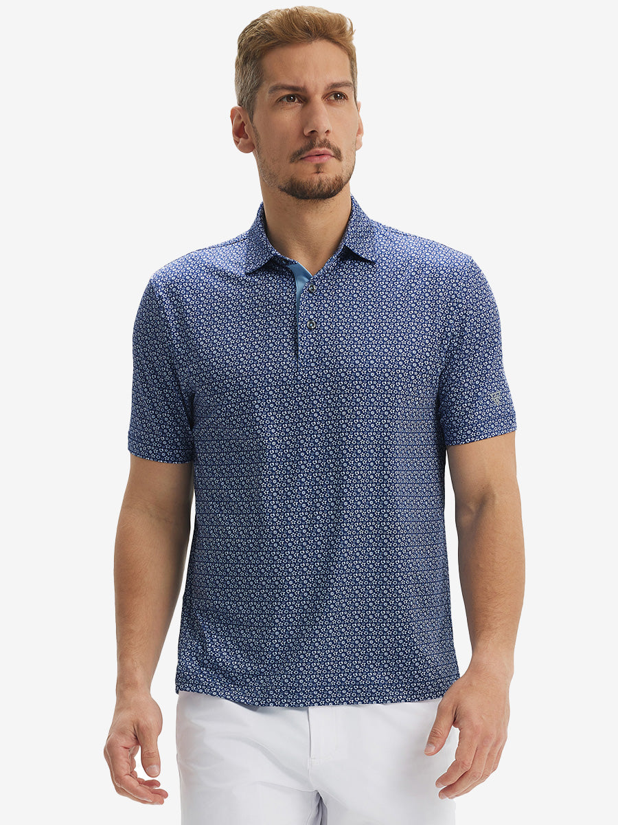 Performance Quick Dry Print Golf Polos