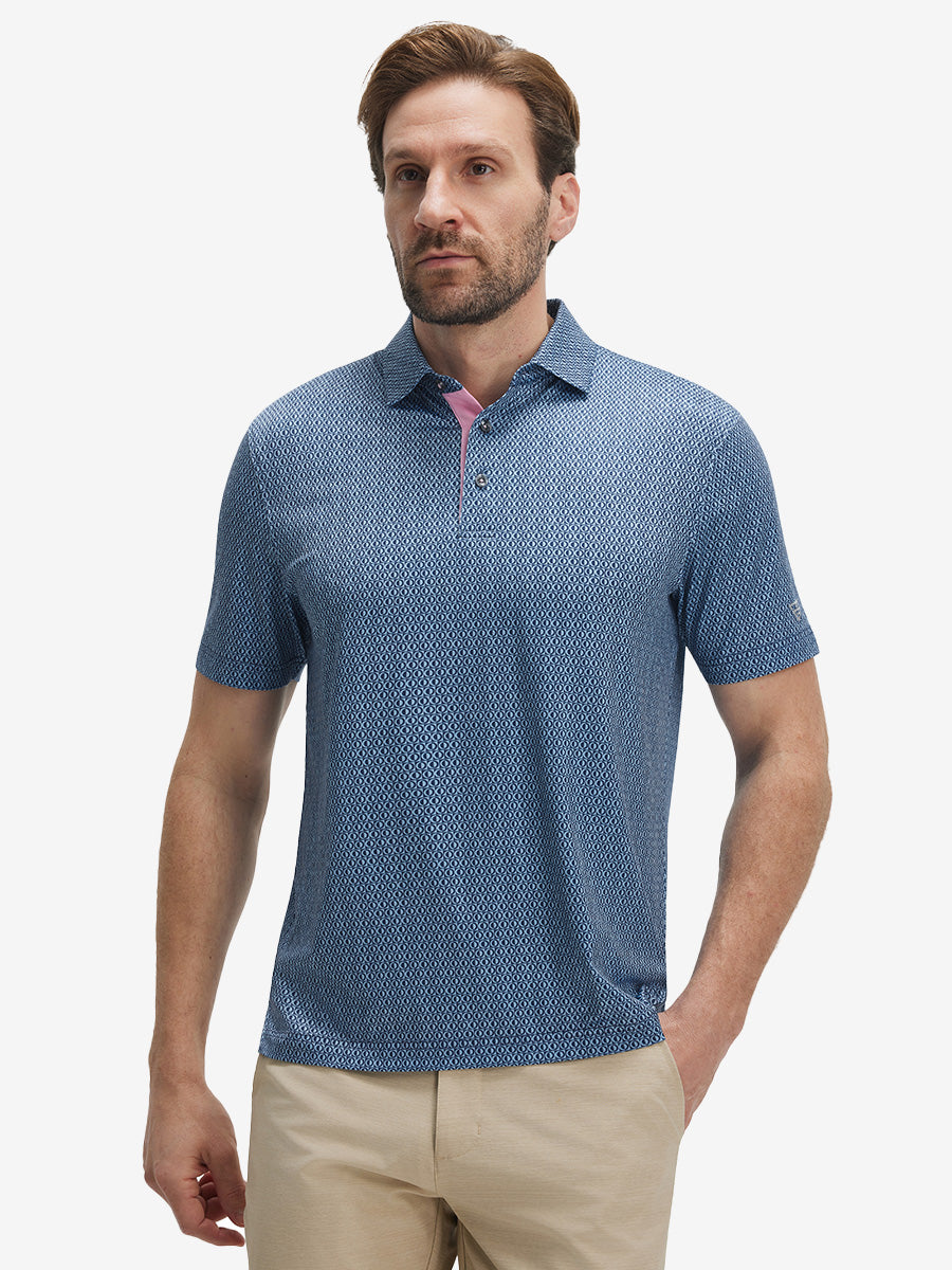 Performance Quick Dry Print Golf Polos
