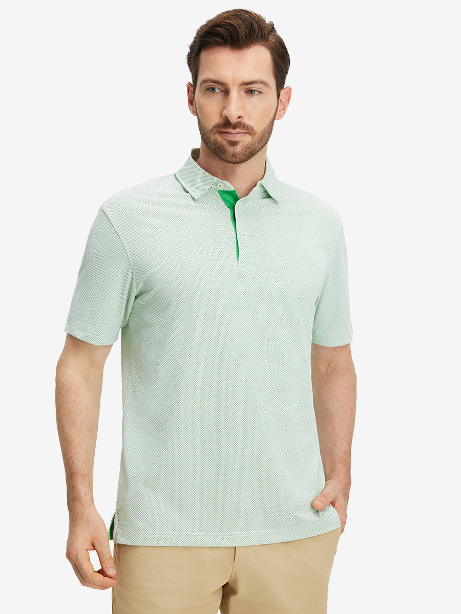 Feather Weight Jacquard Polo Shirts