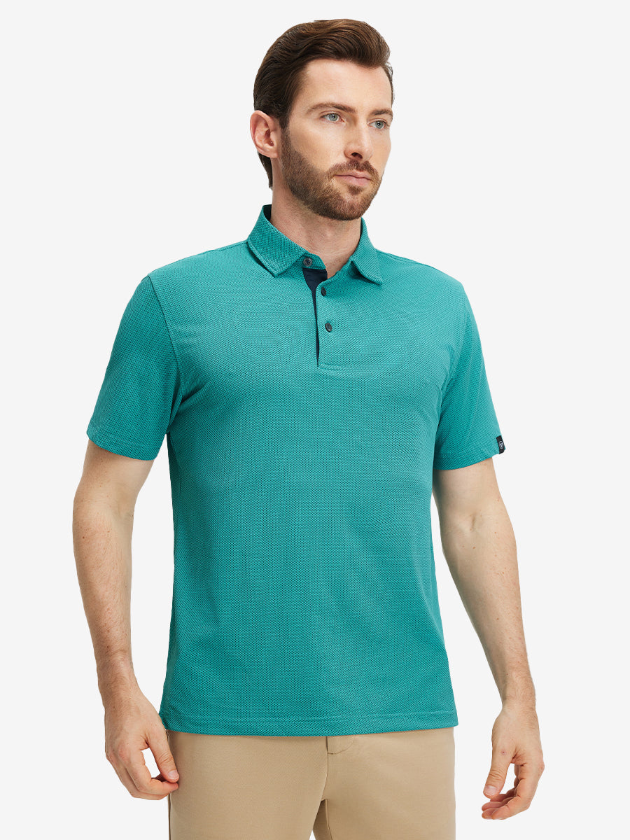 Feather Weight Jacquard Polo Shirts