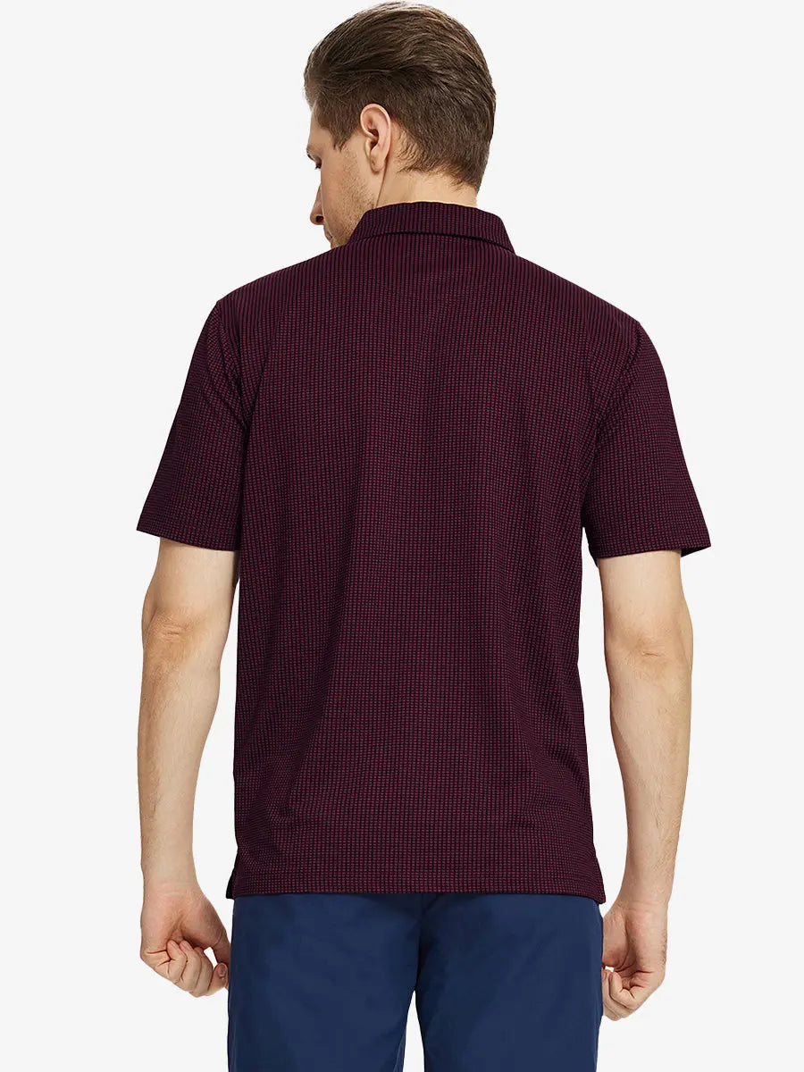 Elegant Performance Jacquard Polo
