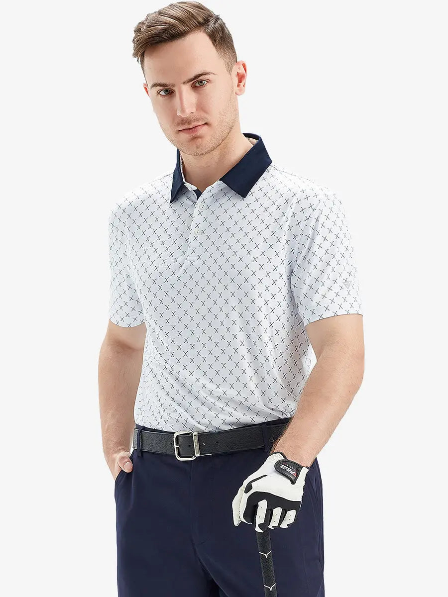 Performance Quick Dry Print Golf Polos