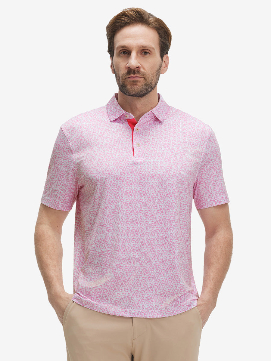 Performance Quick Dry Print Golf Polos