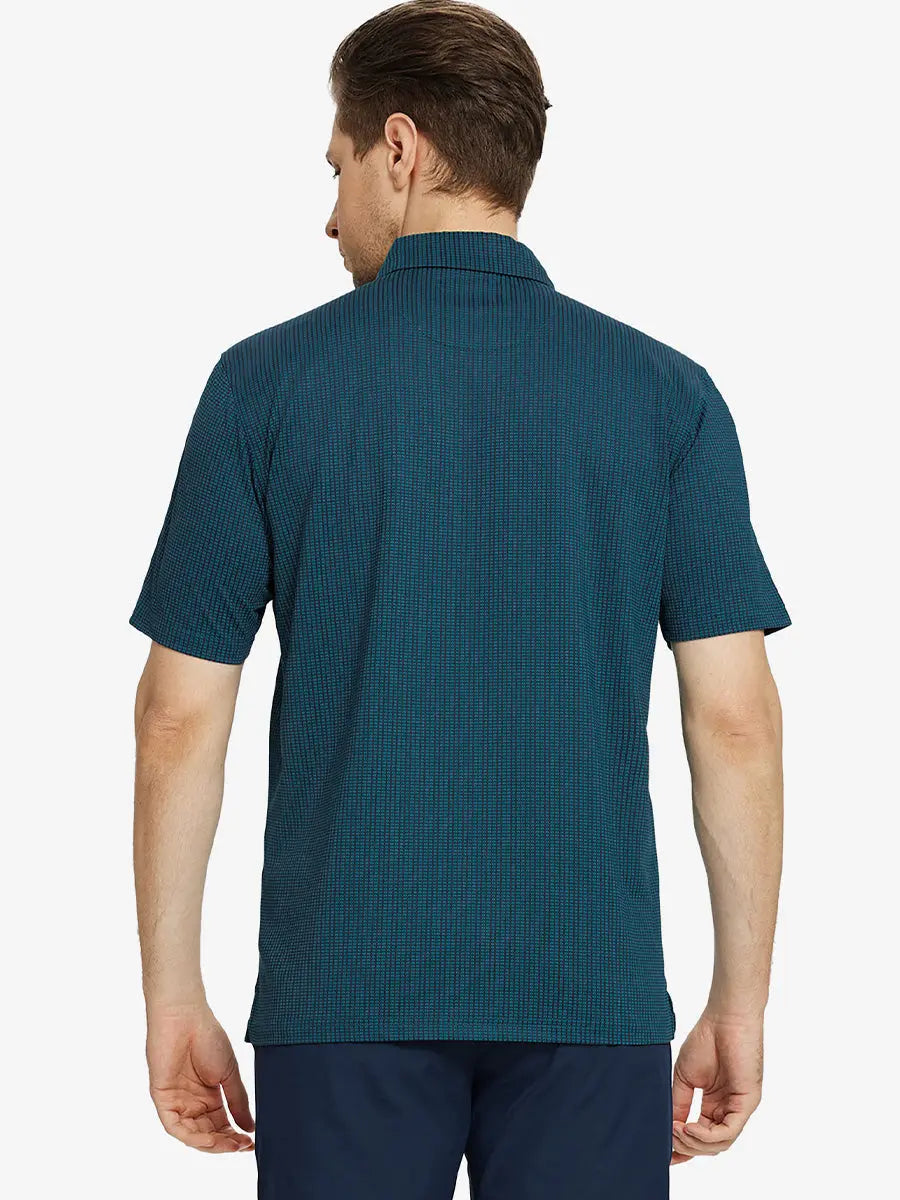 Elegant Performance Jacquard Polo