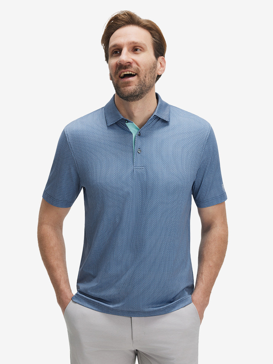 Performance Quick Dry Print Golf Polos