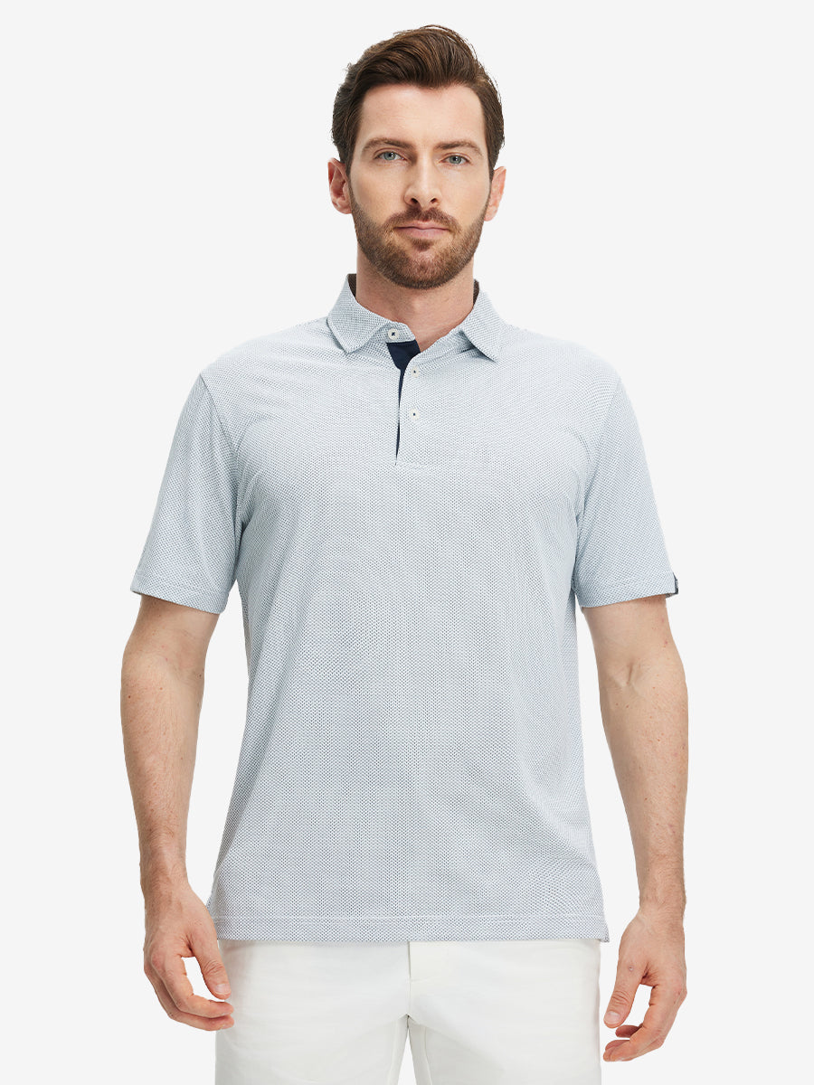 Feather Weight Jacquard Polo Shirts