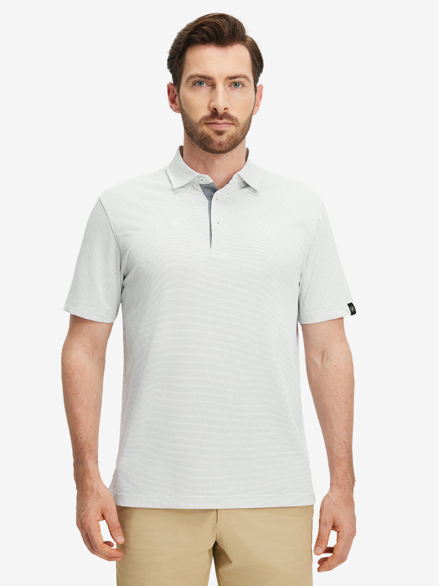 Feather Weight Jacquard Polo Shirts