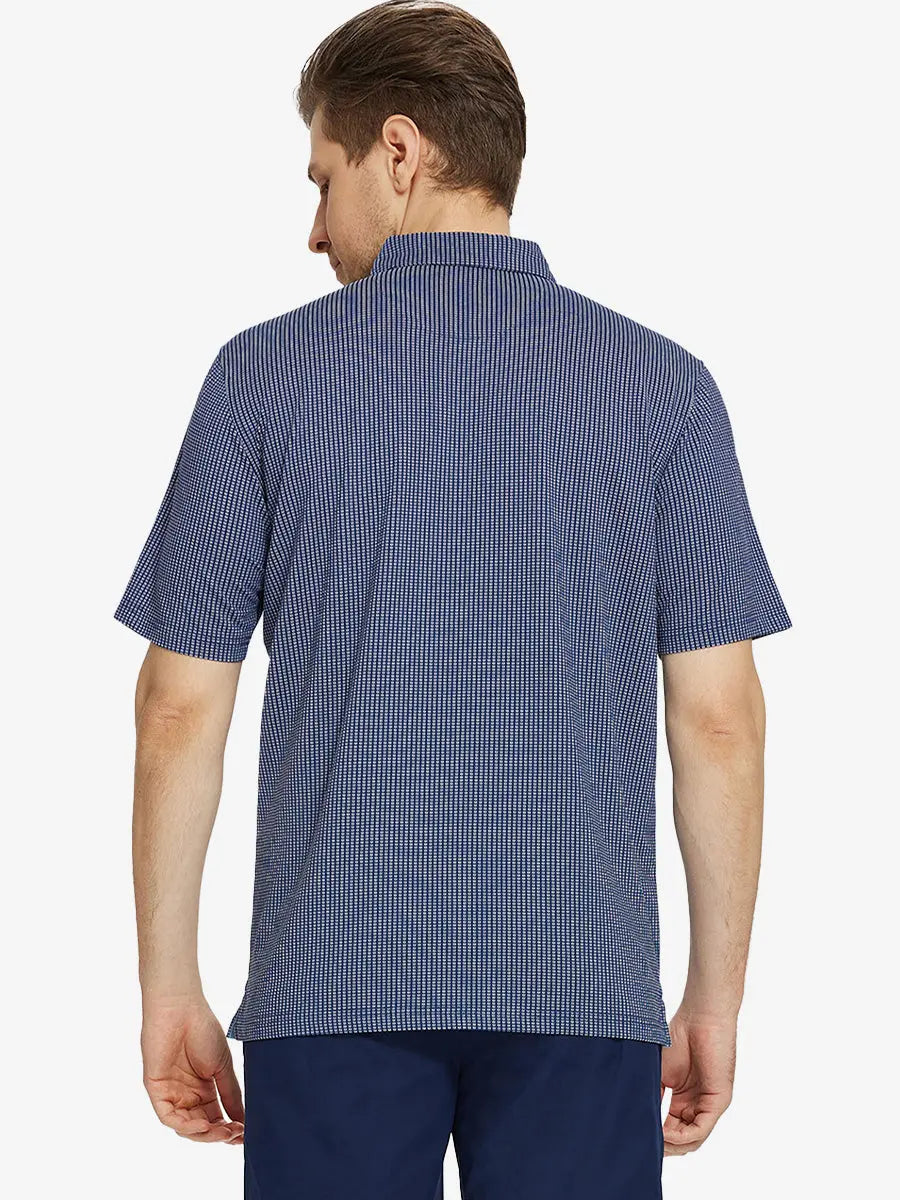 Elegant Performance Jacquard Polo