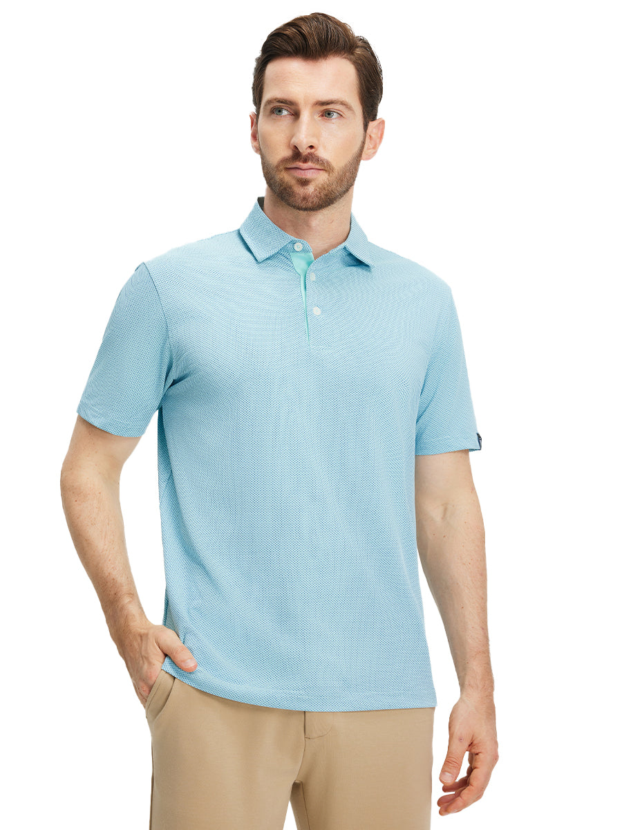 Feather Weight Jacquard Polo Shirts