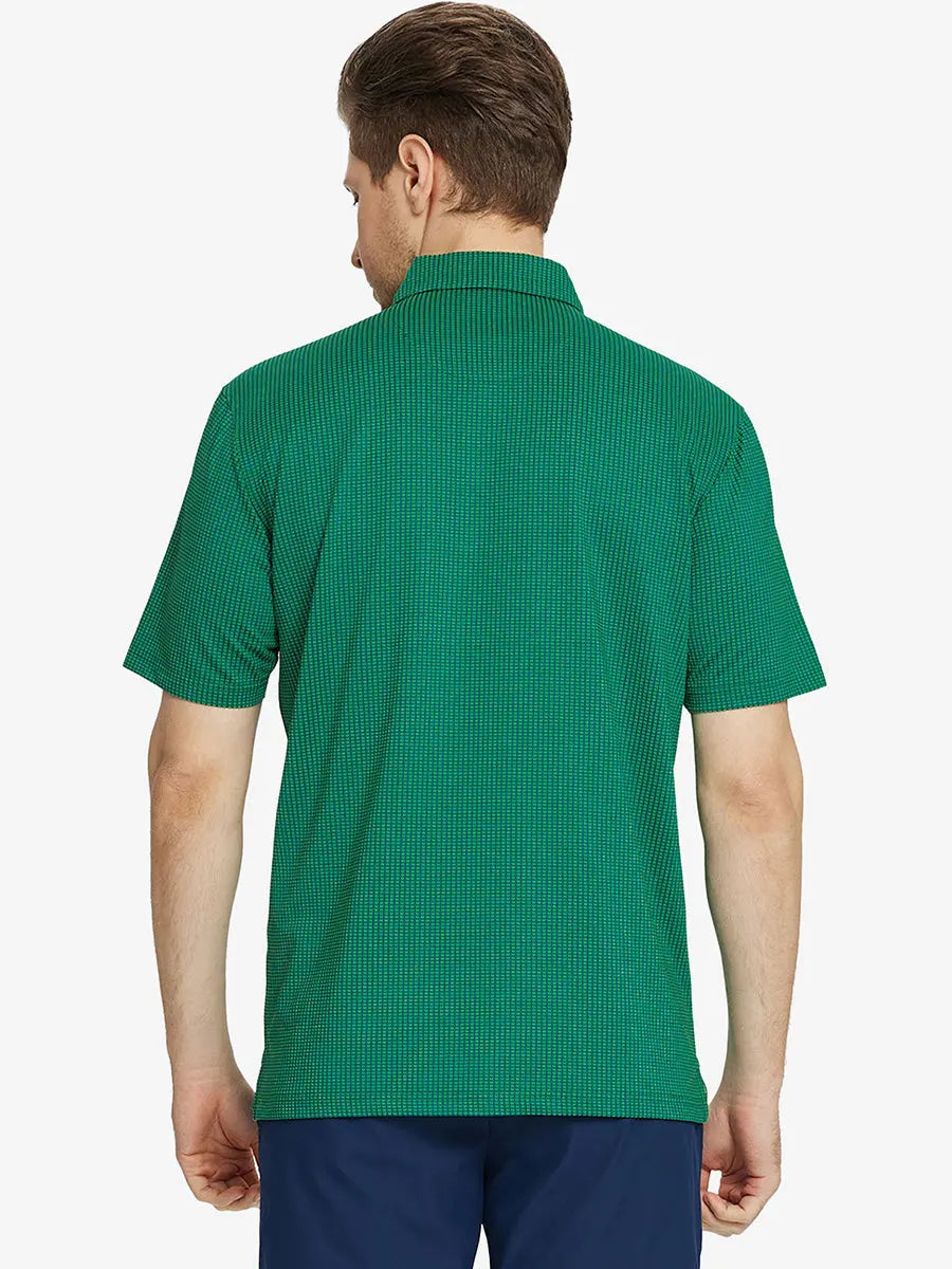 Elegant Performance Jacquard Polo