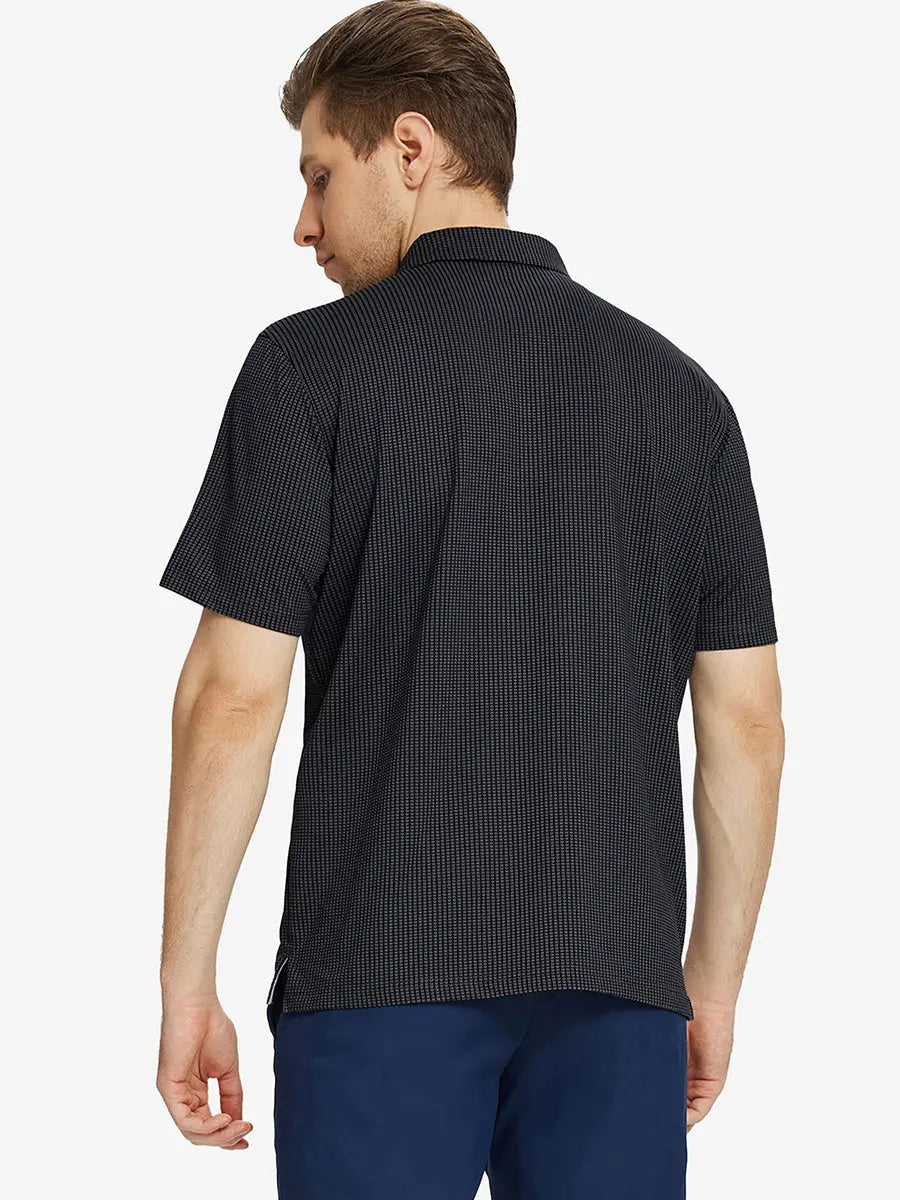 Elegant Performance Jacquard Polo