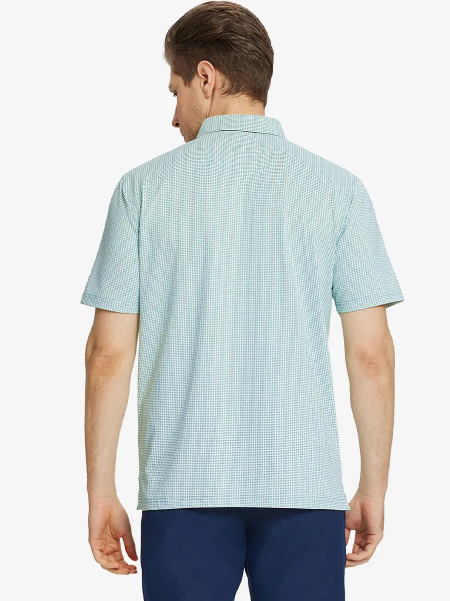 Elegant Performance Jacquard Polo