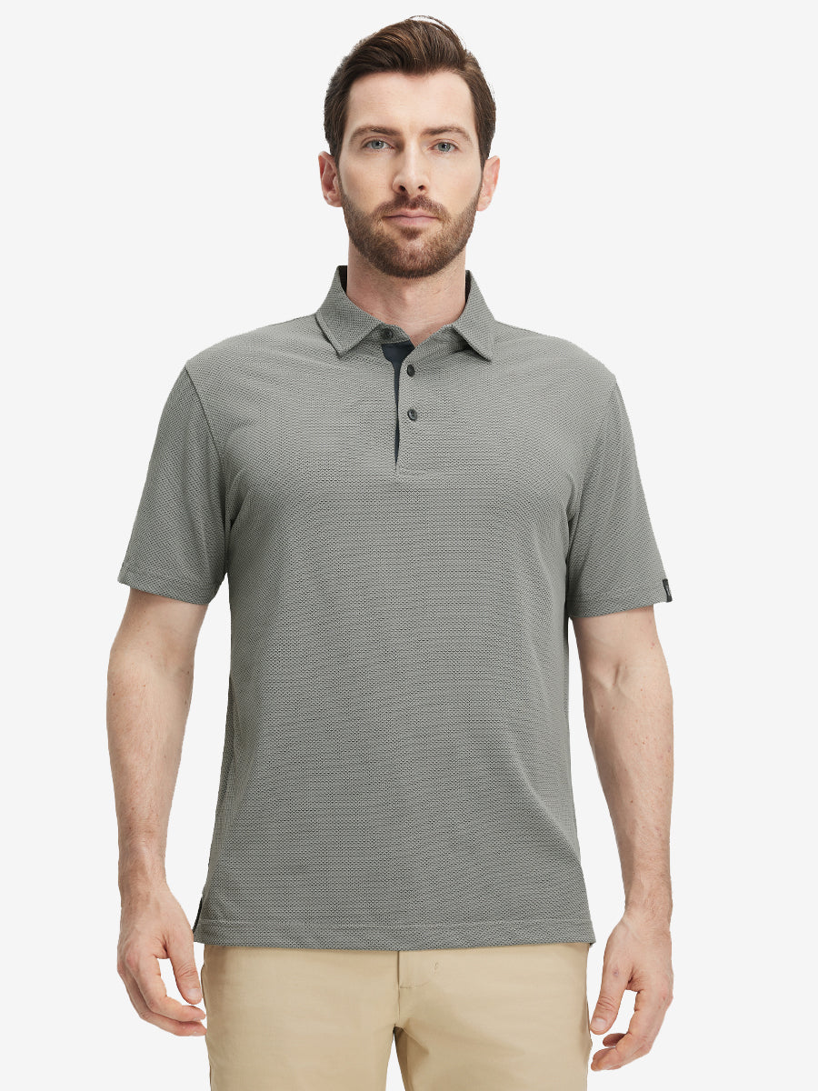 Feather Weight Jacquard Polo Shirts