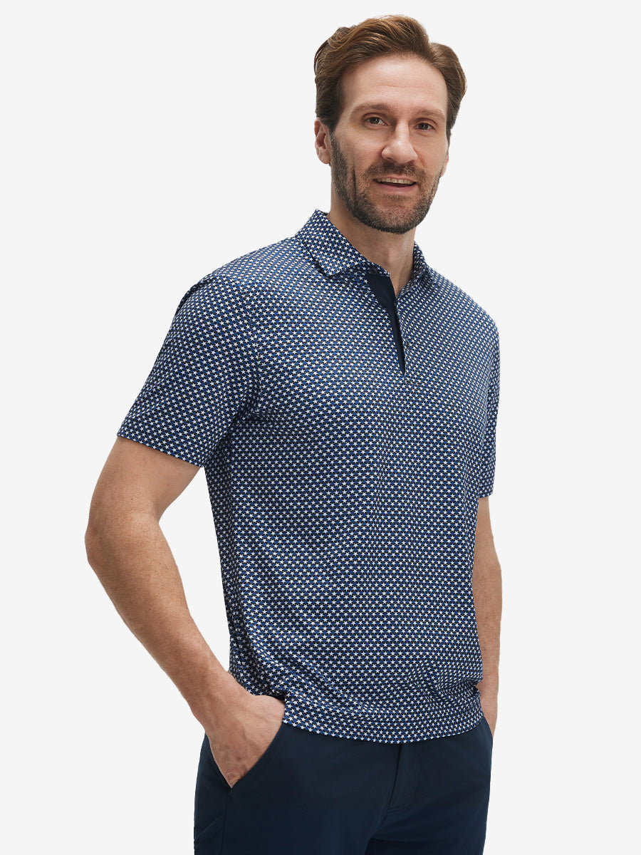 Performance Quick Dry Print Golf Polos