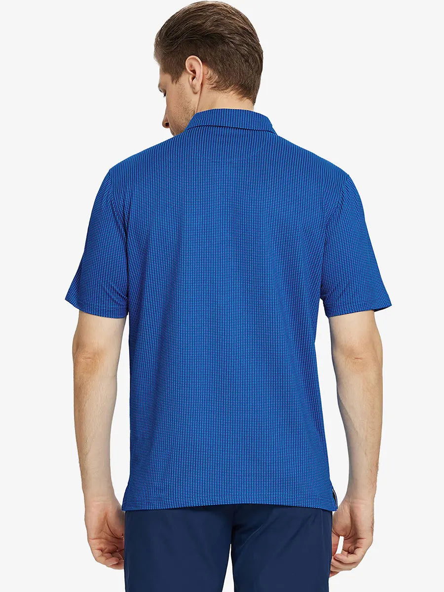 Elegant Performance Jacquard Polo