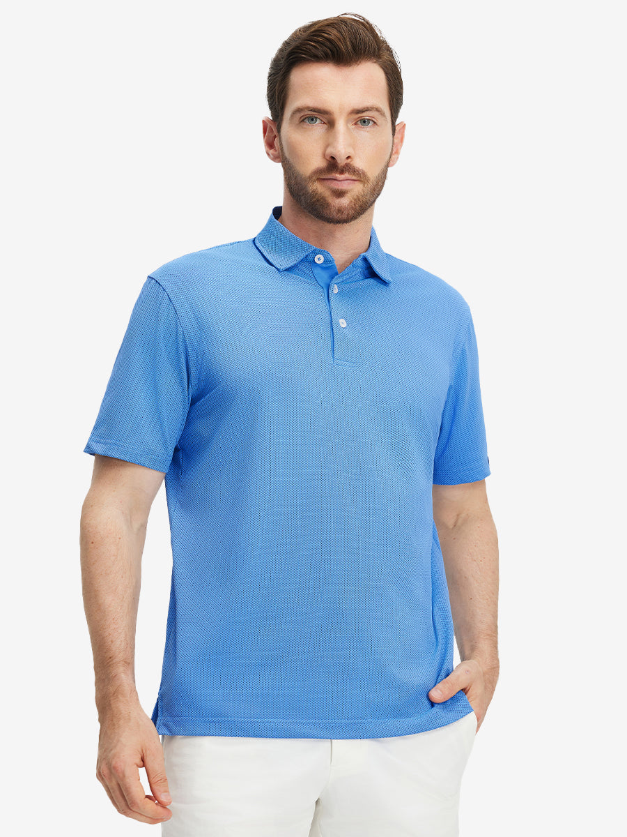 Feather Weight Jacquard Polo Shirts